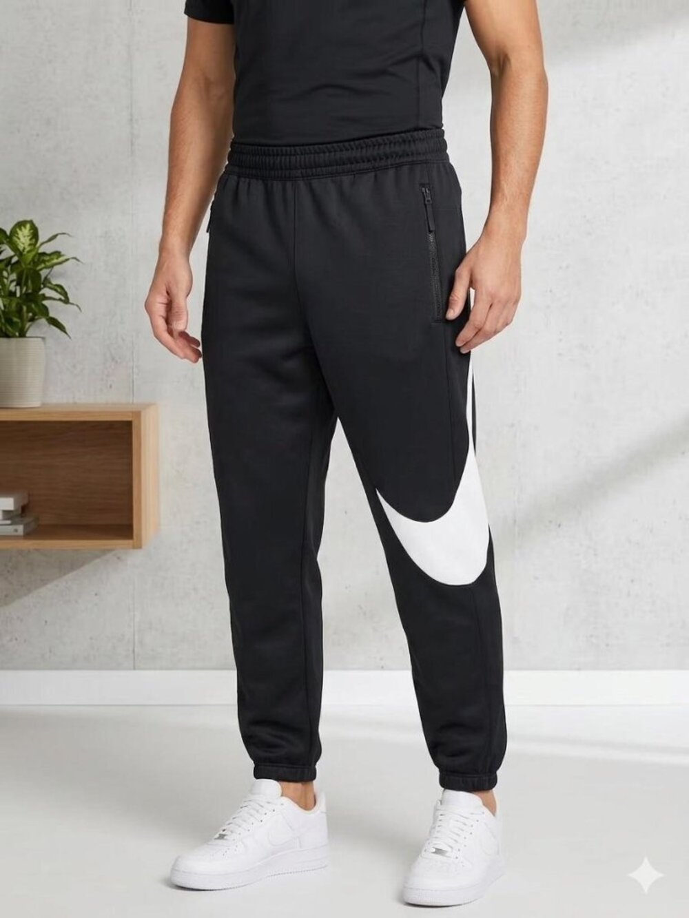 Nike Therma Dri-FIT CK6613-010 Black Jogger Pants Men’s Size M